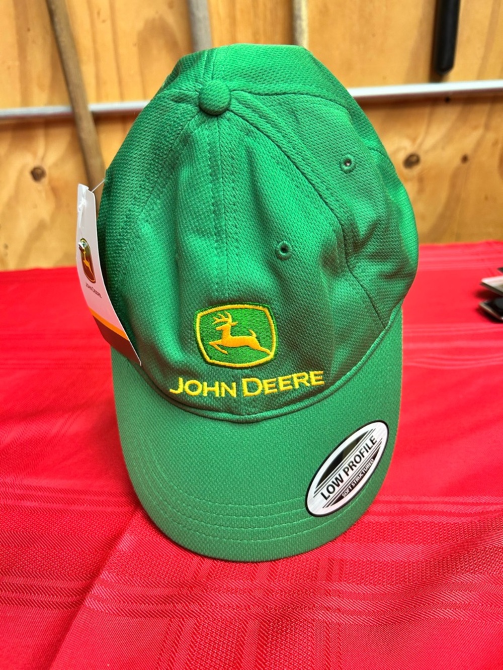 John Deere Adjustable Hat Green Logo Cap Low Profile NWT Farm Tractor